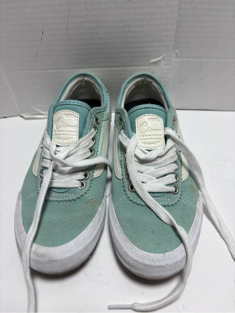 Vans Mint Green Low-Top Canvas Sneakers - Men's